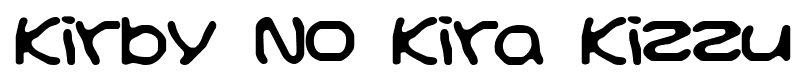 Kirby No Kira Kizzu font